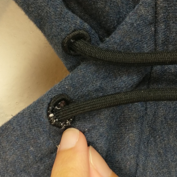 Nike Center Swoosh Hoodie Womens Small Blue Pullover Speckled Long Sleeve - Picture 7 of 12